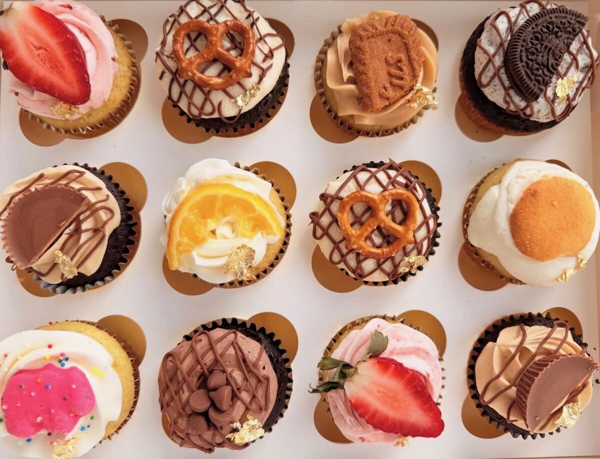 Decorated custom cupcakes